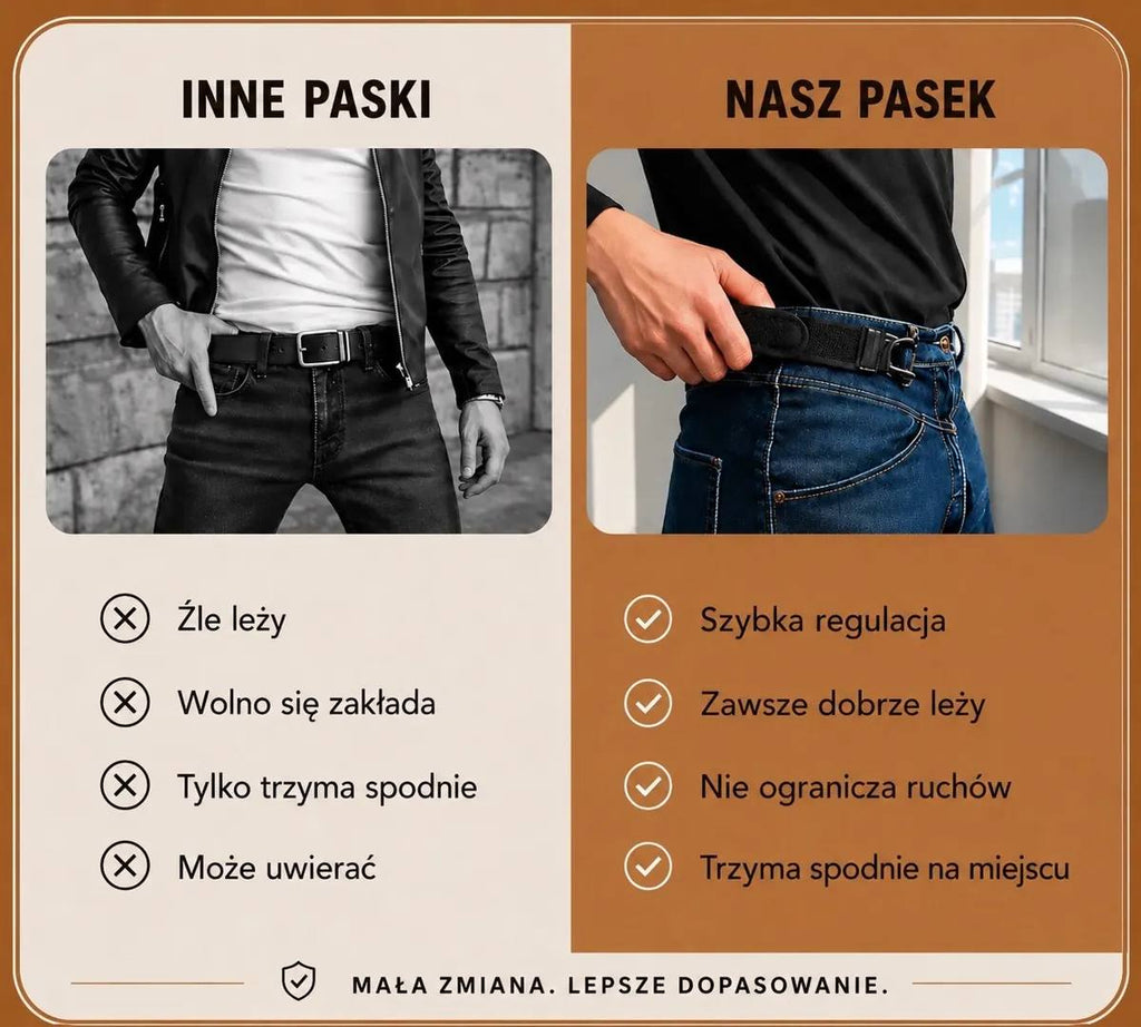 EasyPas pasek bez klamry